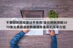 不要对新冠疫苗过于乐观!金价刚刚突破1870美元美国通胀数据强势来袭的简单介绍