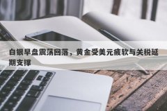 白银早盘震荡回落，黄金受美元疲软与关税延期支撑